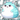 Cute Chubby Blue Cat Sticker - Turbo Vinyl