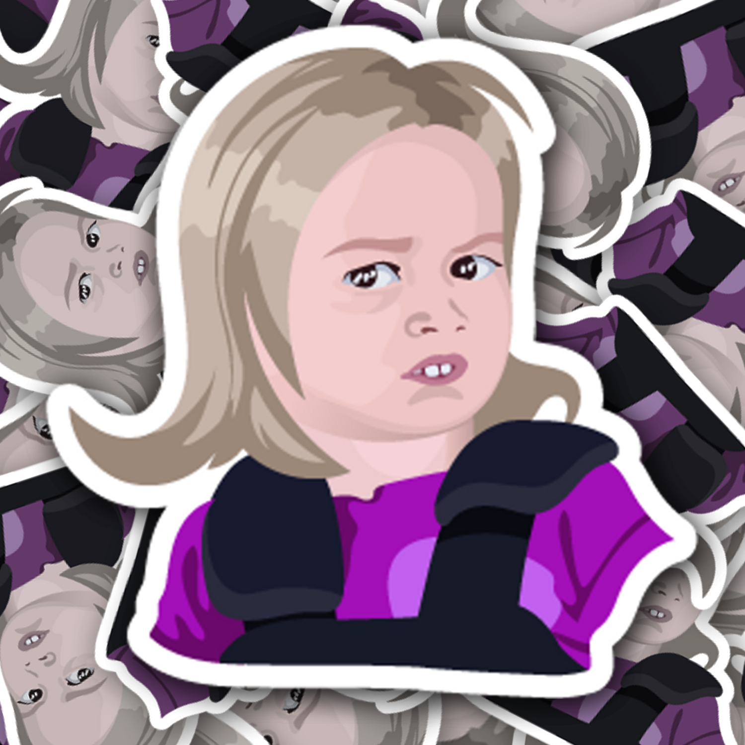 Side Eye Kid Meme Sticker Fast Free Shipping Turbo Vinyl side-eye-kid-meme-sticker-fast-free-shipping-turbo-vinyl