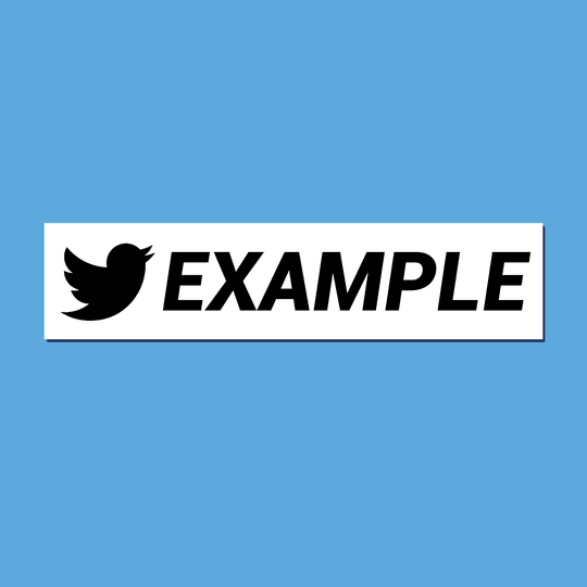 Custom Twitter Decal - Turbo Vinyl
