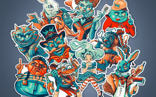 Artists in Wonderland Stickers