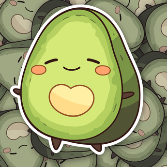 Cute Avocado Stickers