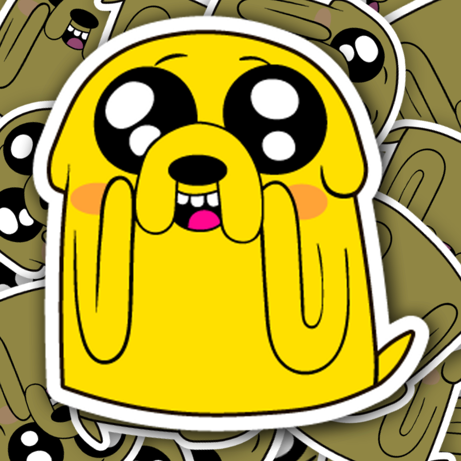 Amazed Jake Sticker - Fast & Free Shipping – Turbo Vinyl