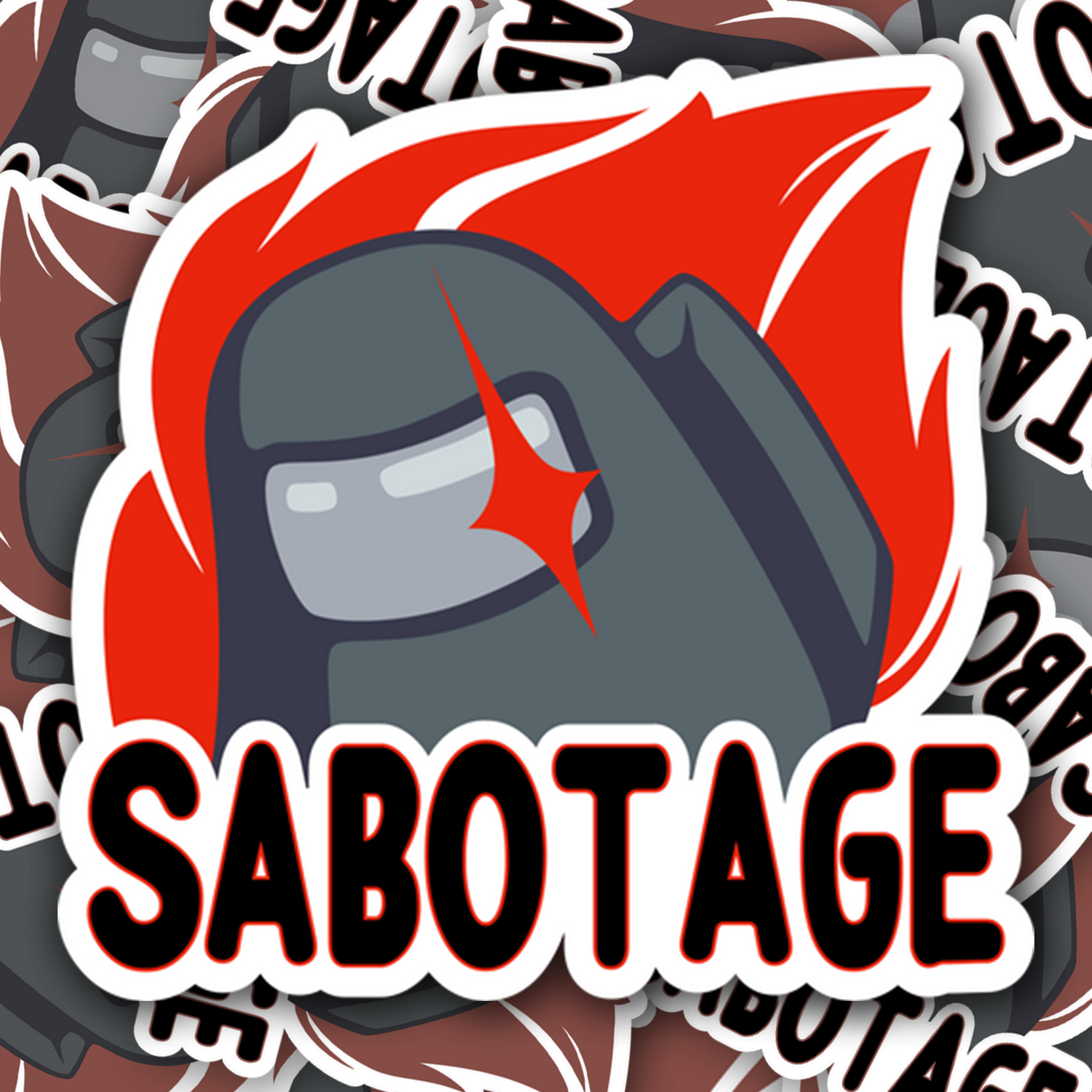 Among Us Sabotage Sticker - Turbo Vinyl