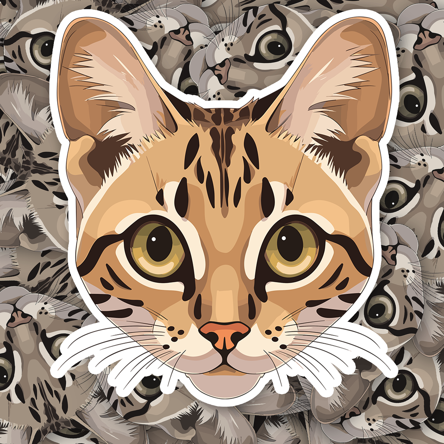 Bengal Cat Sticker - Turbo Vinyl