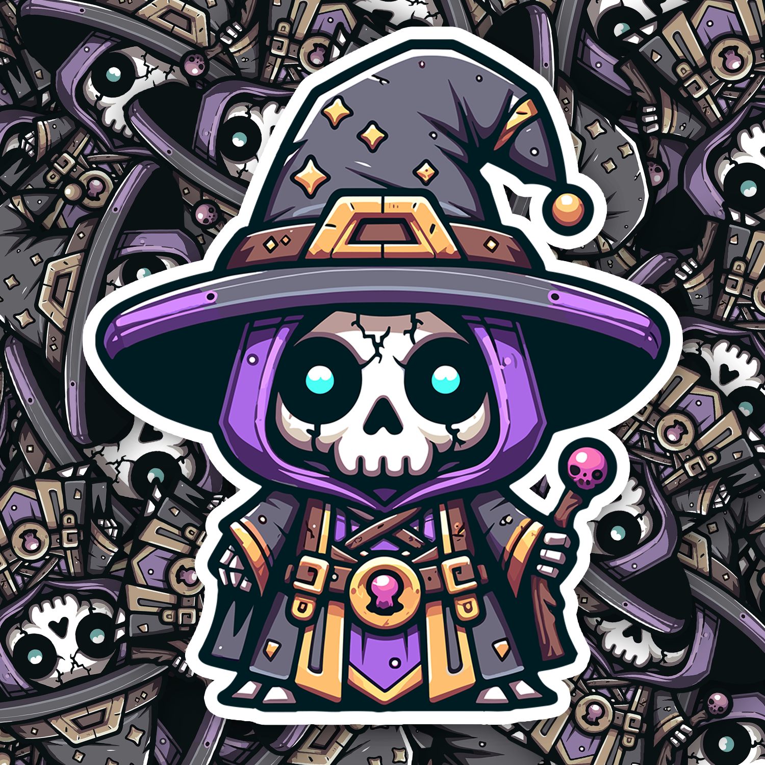Chibi Dark Wizard Sticker - Fast & Free Shipping – Turbo Vinyl