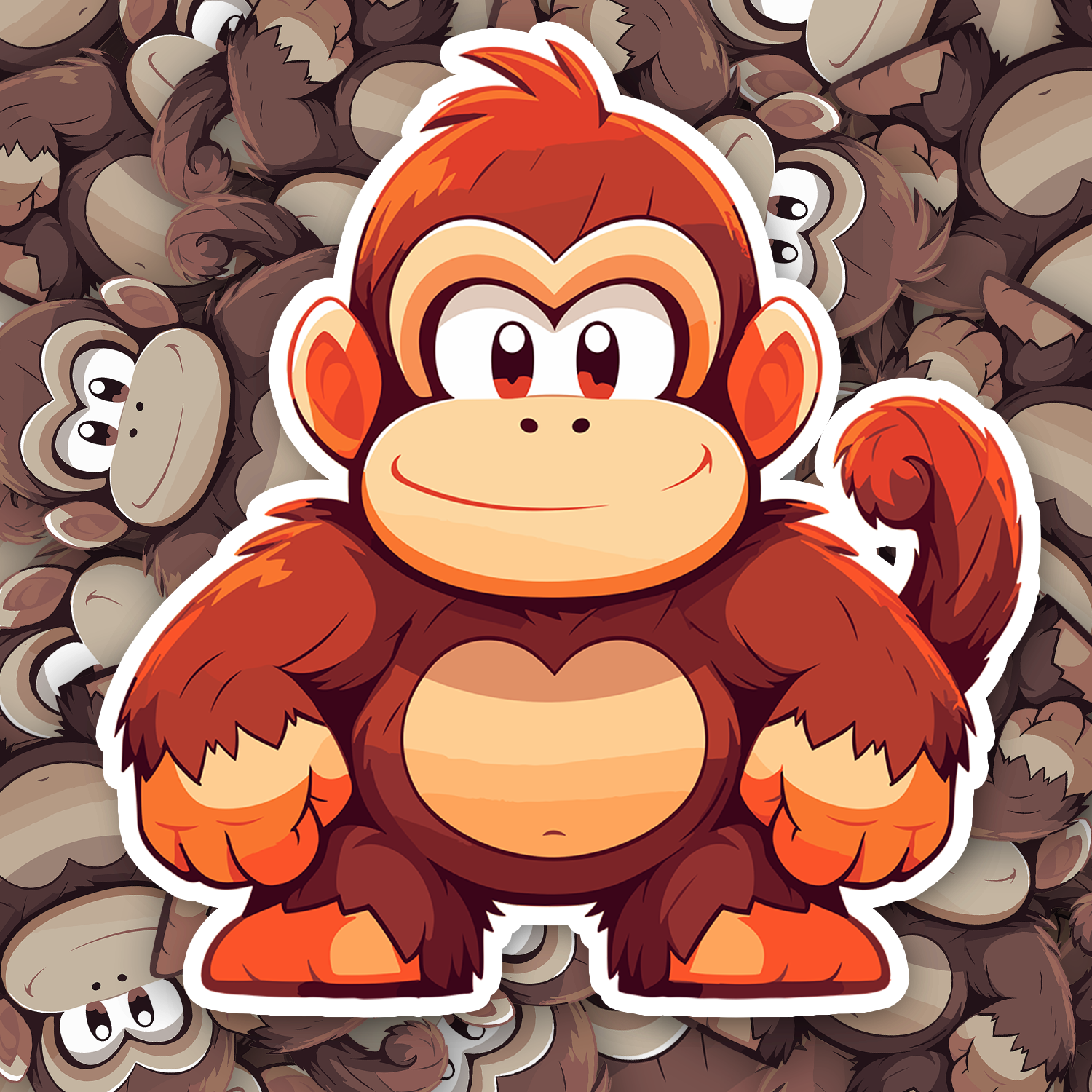 Chibi Donkey Kong Sticker - Turbo Vinyl