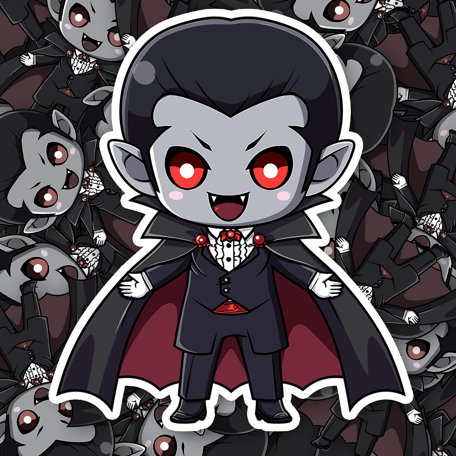 Chibi Dracula Sticker - Turbo Vinyl