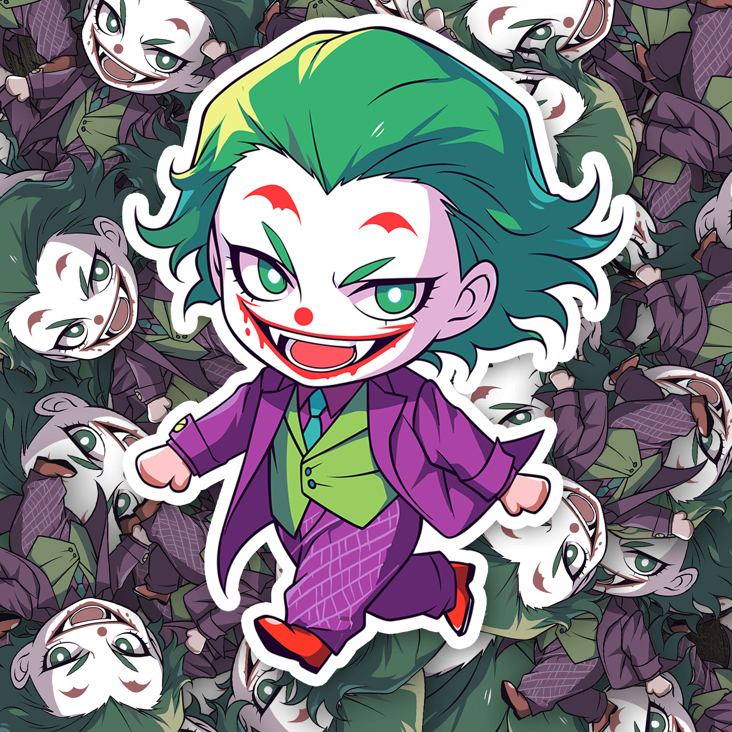 Chibi Joker Sticker - Turbo Vinyl
