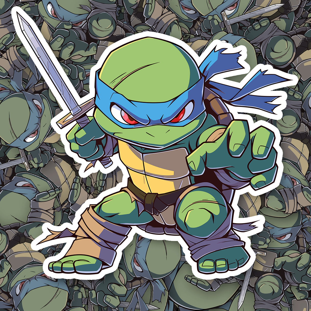 Chibi Leonardo Sticker - Fast & Free Shipping – Turbo Vinyl