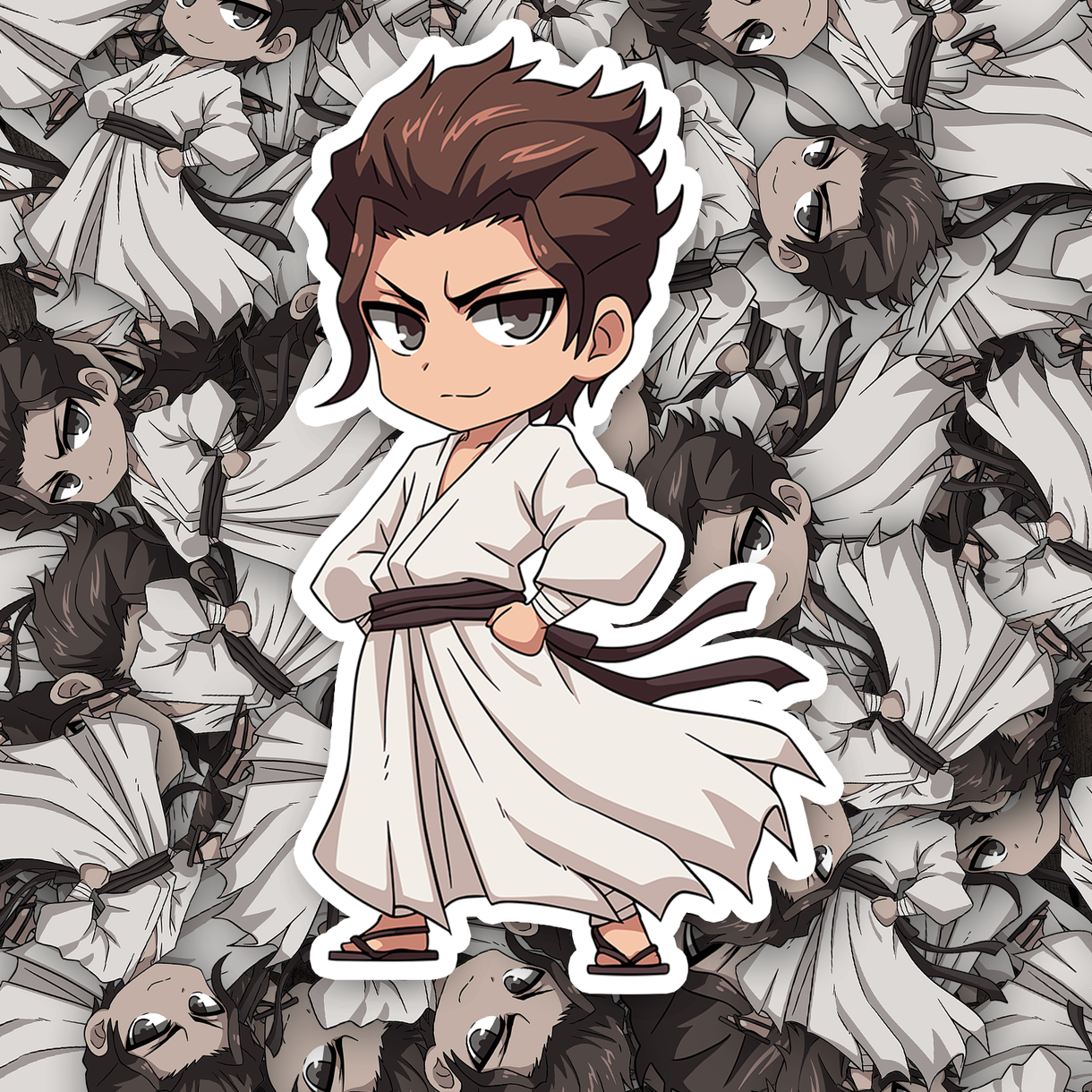 Chibi Aizen Sticker - Fast & Free Shipping – Turbo Vinyl