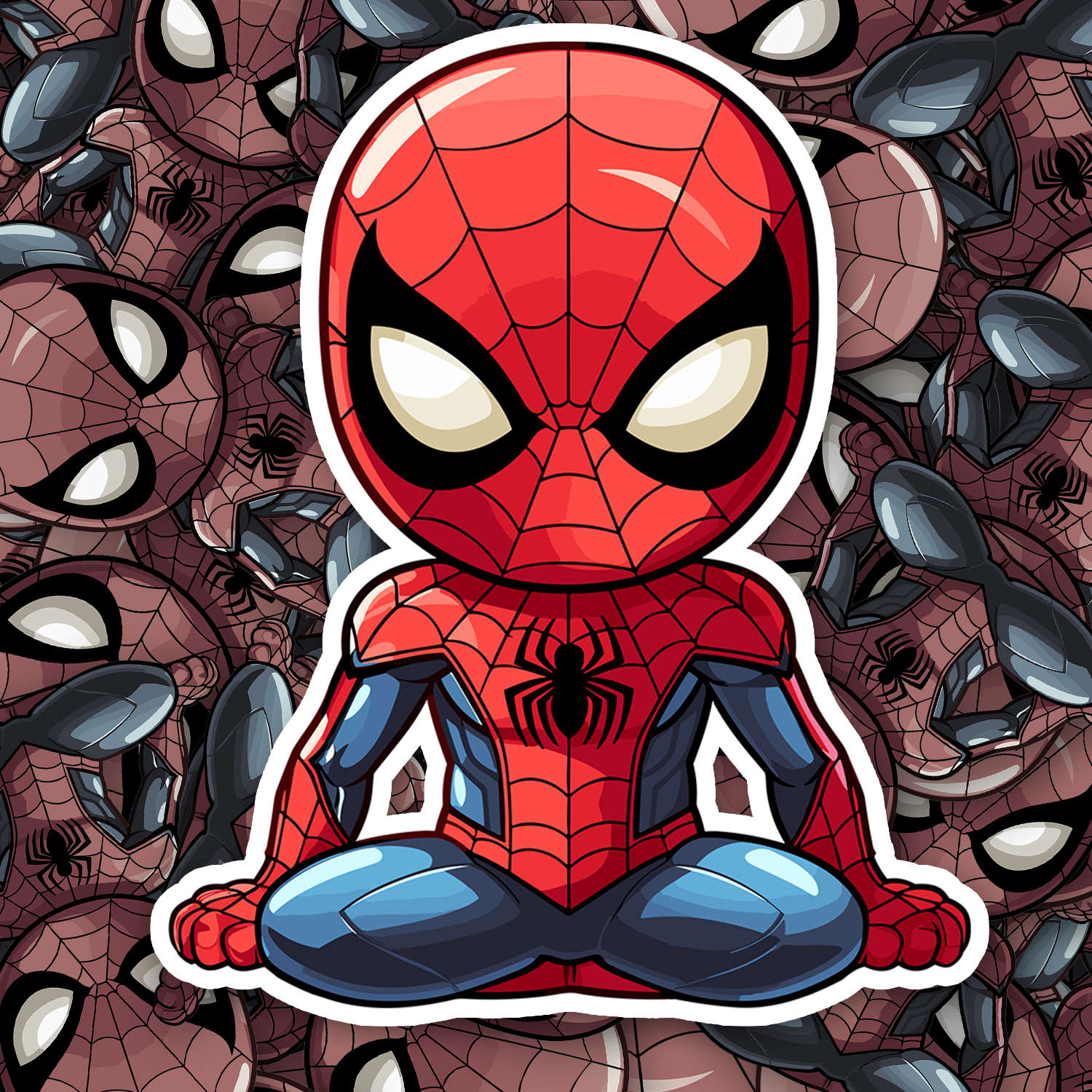 Chibi Spiderman Sticker - Turbo Vinyl
