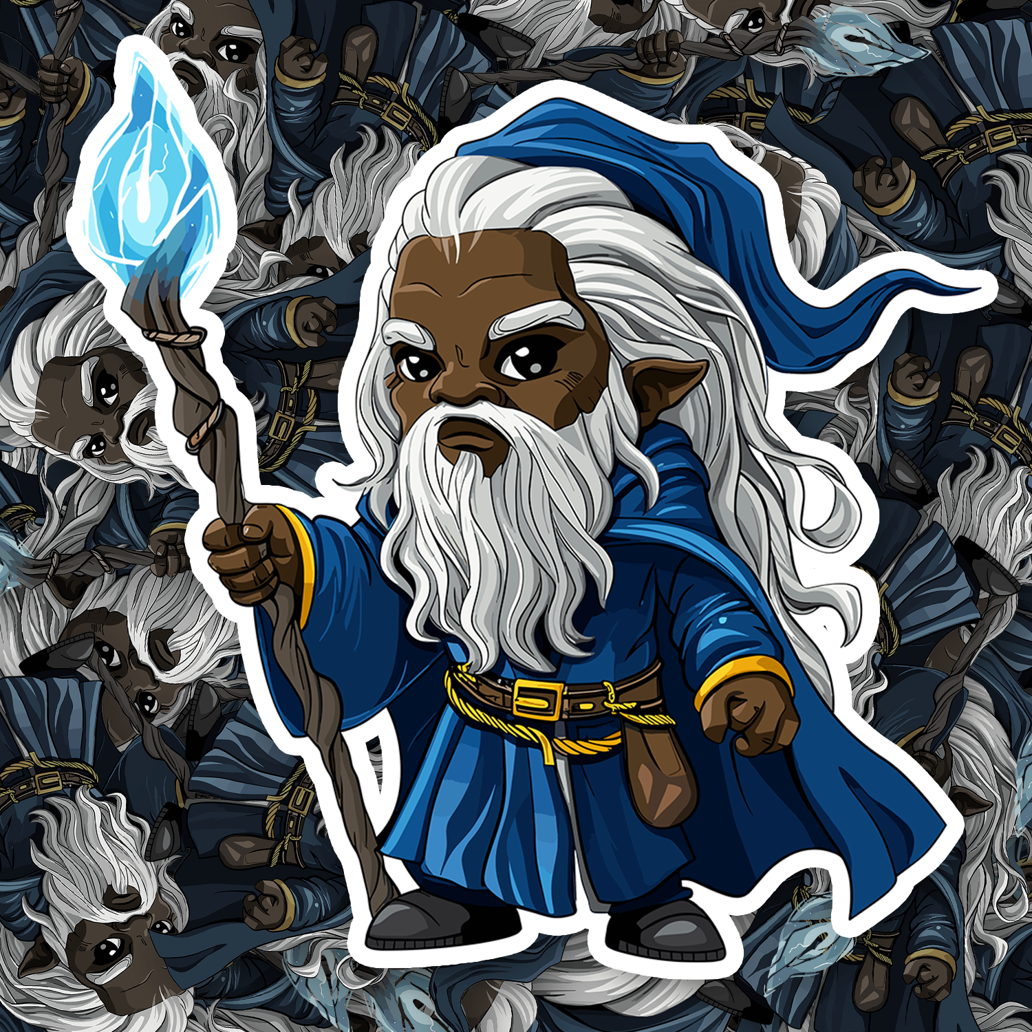 Chibi Wizard Sticker - Fast & Free Shipping – Turbo Vinyl