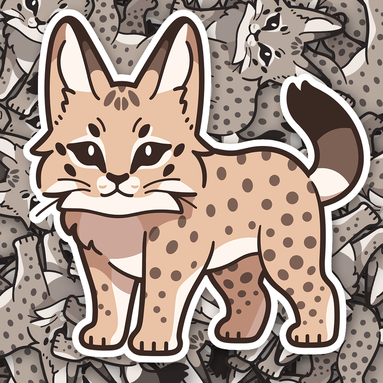 Cute Lynx Sticker - Turbo Vinyl