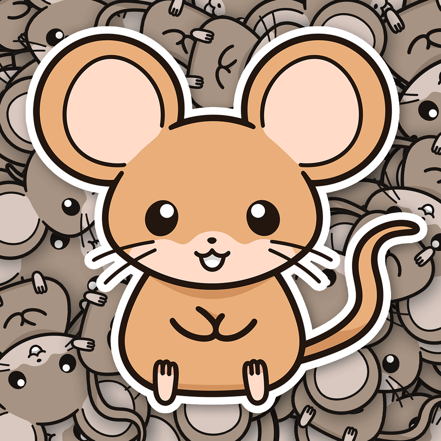 Cute Mouse Sticker - Fast & Free Shipping – Turbo Vinyl
