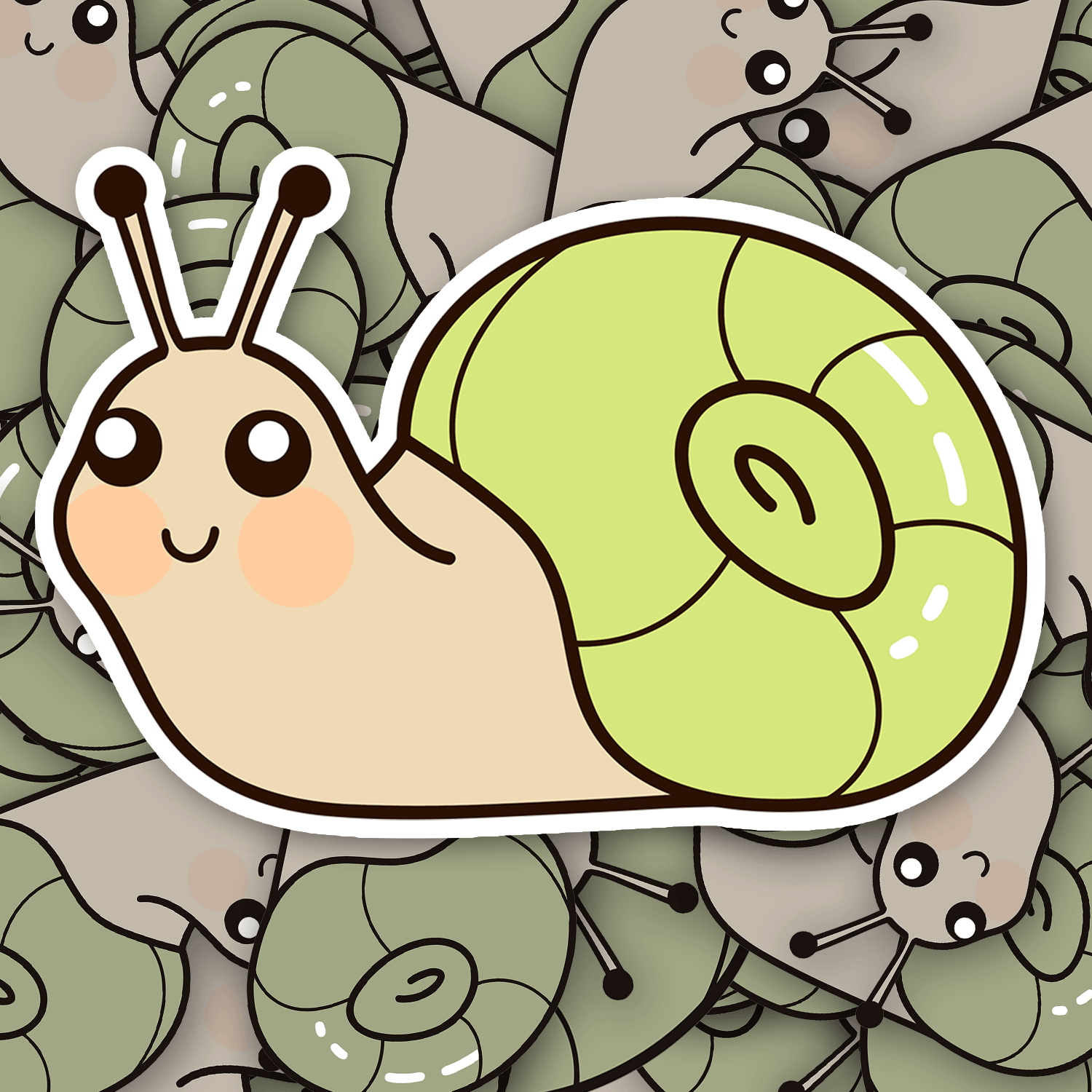 Cute Snail Sticker - Turbo Vinyl