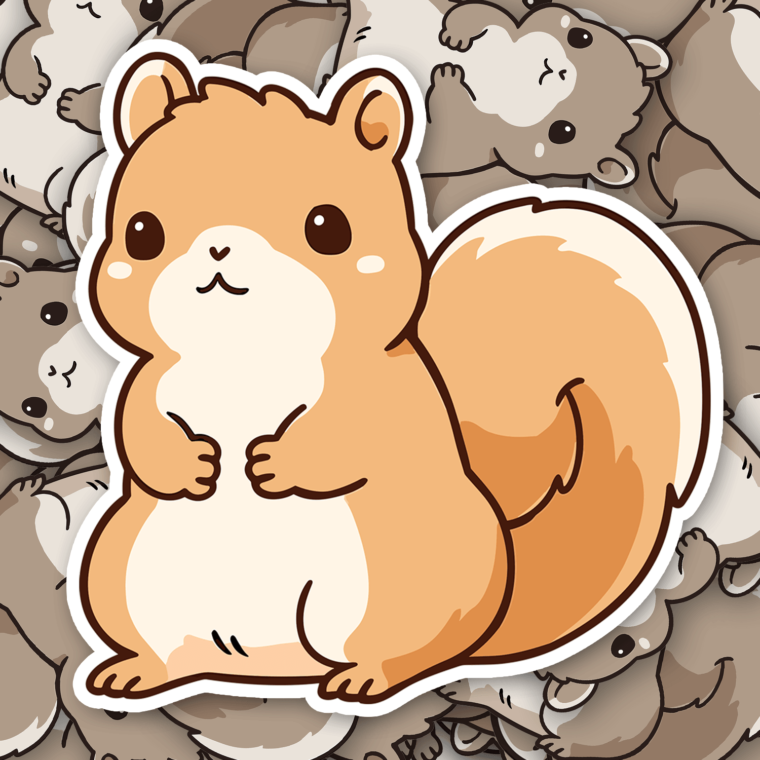 Cute Squirrel Sticker - Turbo Vinyl