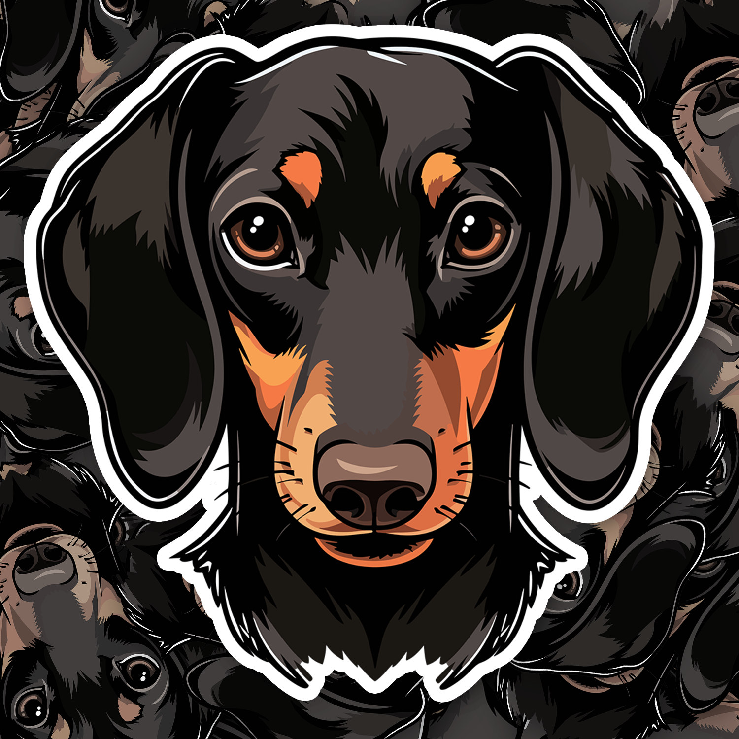 Dachshund Dog Sticker - Turbo Vinyl
