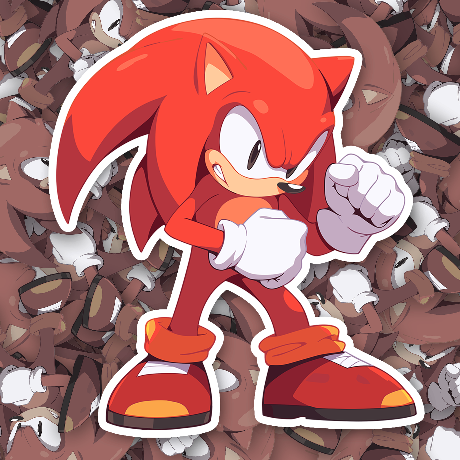 Knuckles Sticker - Fast & Free Shipping – Turbo Vinyl