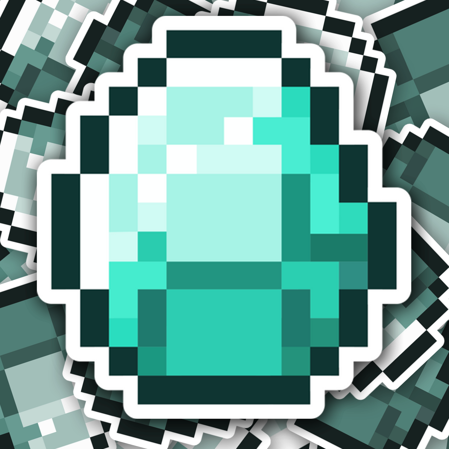 Minecraft Diamond Sticker - Fast & Free Shipping – Turbo Vinyl