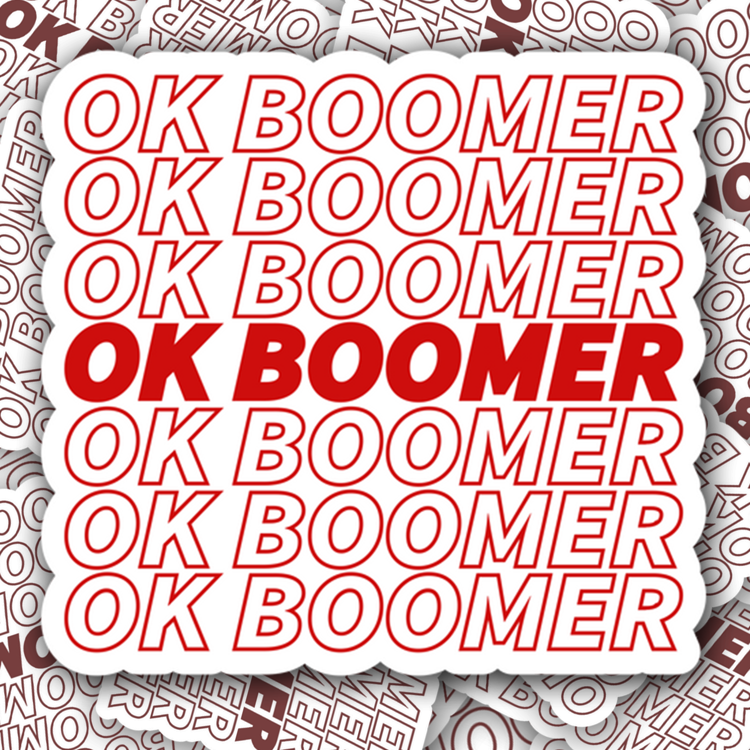 Ok Boomer Meme Sticker - Turbo Vinyl