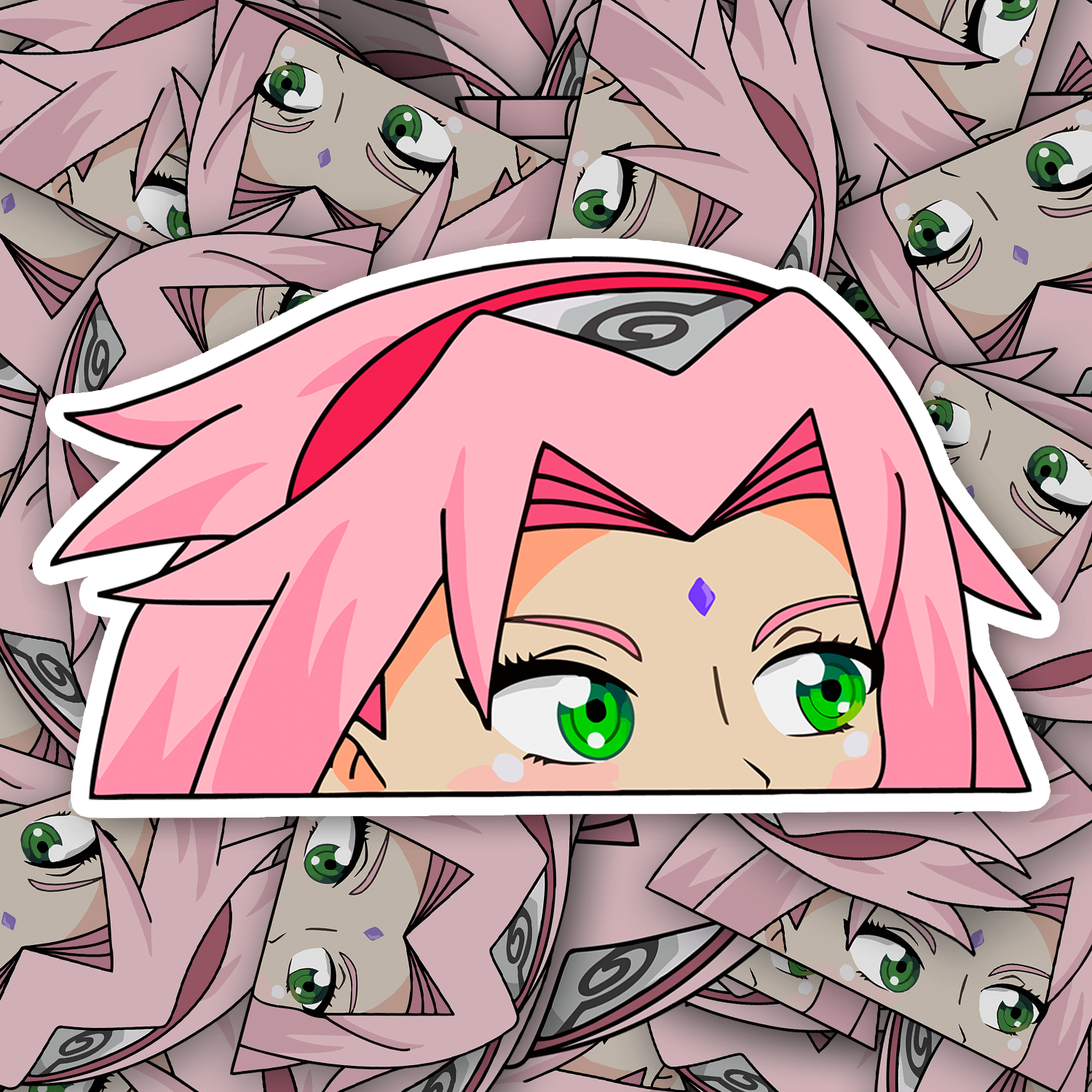 Sakura Peeker Sticker - Fast & Free Shipping – Turbo Vinyl