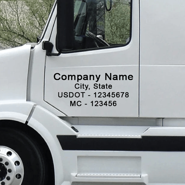 USDOT Number Decal - Turbo Vinyl