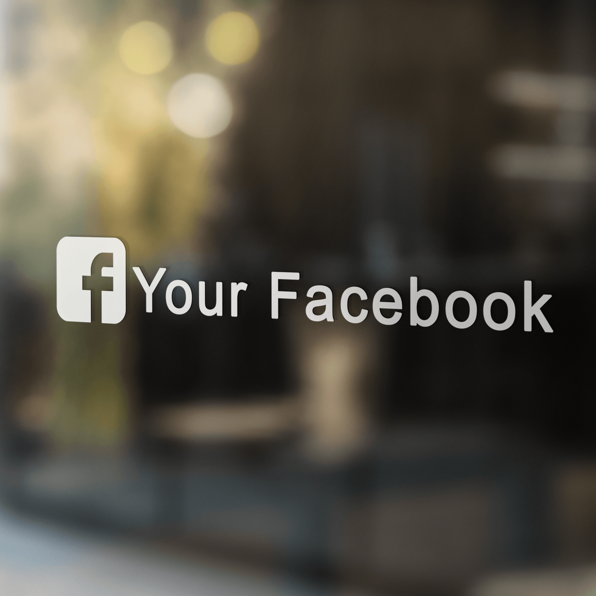 Custom Facebook Decal - Turbo Vinyl
