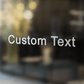 Custom Text Decal - Turbo Vinyl